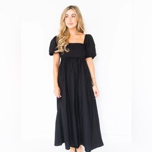 COPY - Black puff sleeve dress